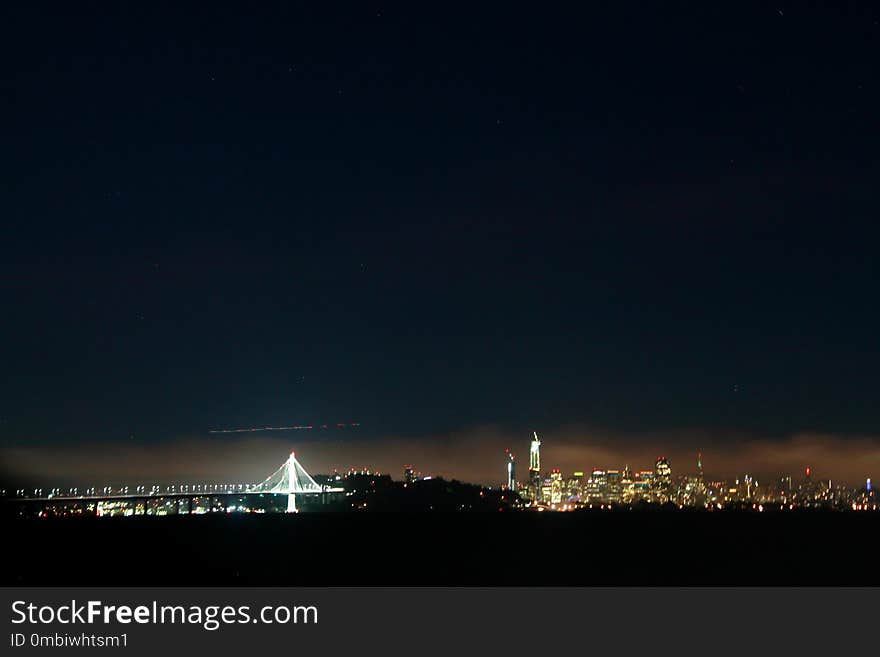 Sky, Night, Skyline, Cityscape