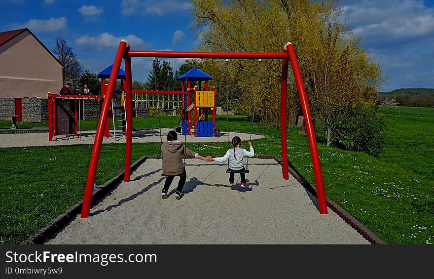 Playground, Outdoor Play Equipment, Public Space, Recreation