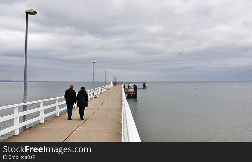 Pier, Sea, Fixed Link, Sky