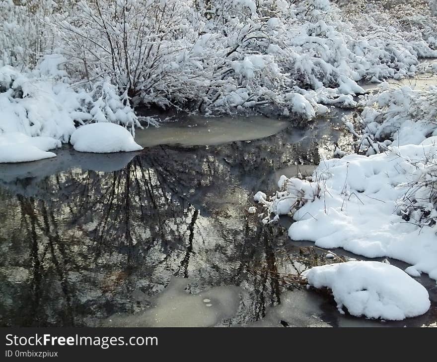 Snow, Water, Winter, Freezing