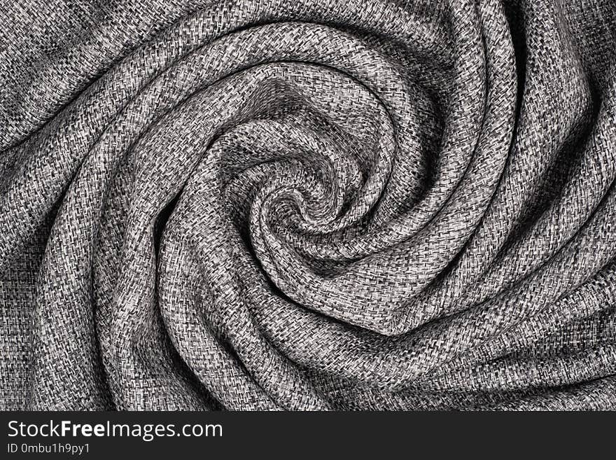 Textile and texture concept - close up of crumpled fabric background. Abstract background, empty template.