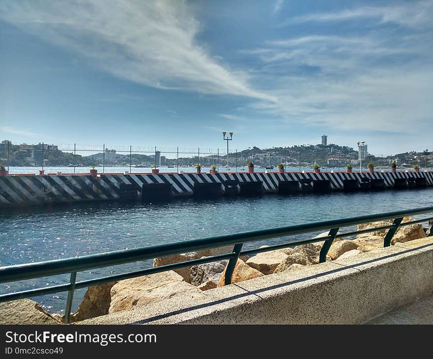 Sky, Bridge, Water, Sea