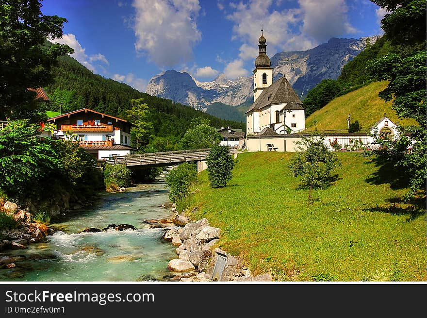 Mountain Village, Nature, Mountainous Landforms, Mountain