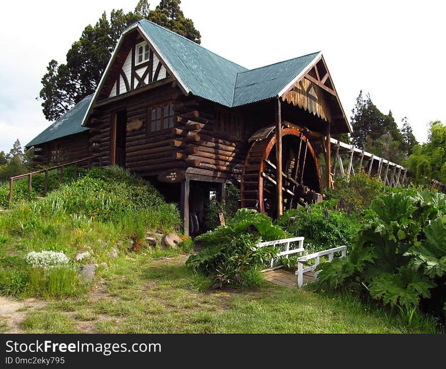 Cottage, Hut, House, Log Cabin