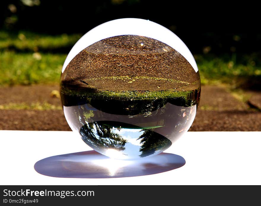 Water, Glass, Reflection, Sphere