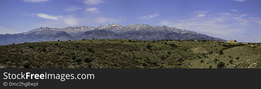 Mountainous Landforms, Sky, Mountain, Mountain Range