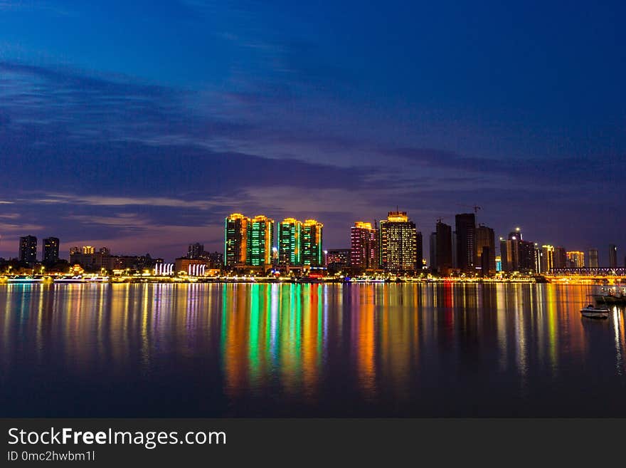 Cityscape, Metropolitan Area, City, Reflection