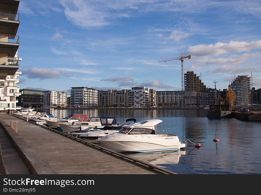 Waterway, Sky, Urban Area, City