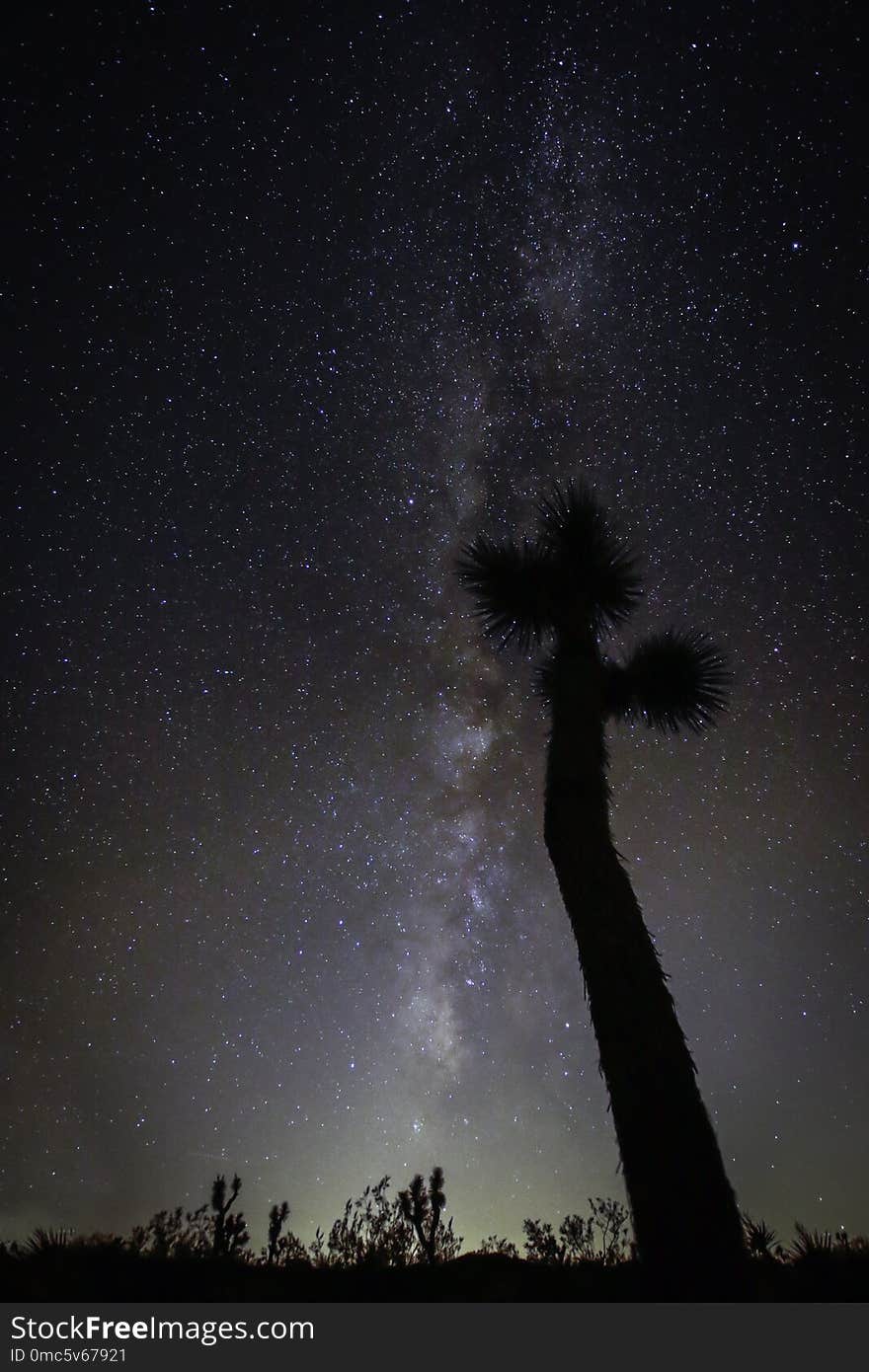 Stars Against Dark Sky Background