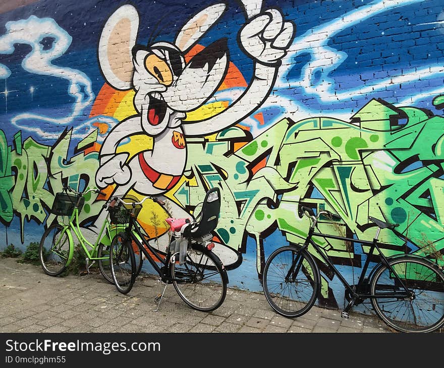 Art, Road Bicycle, Bicycle, Graffiti