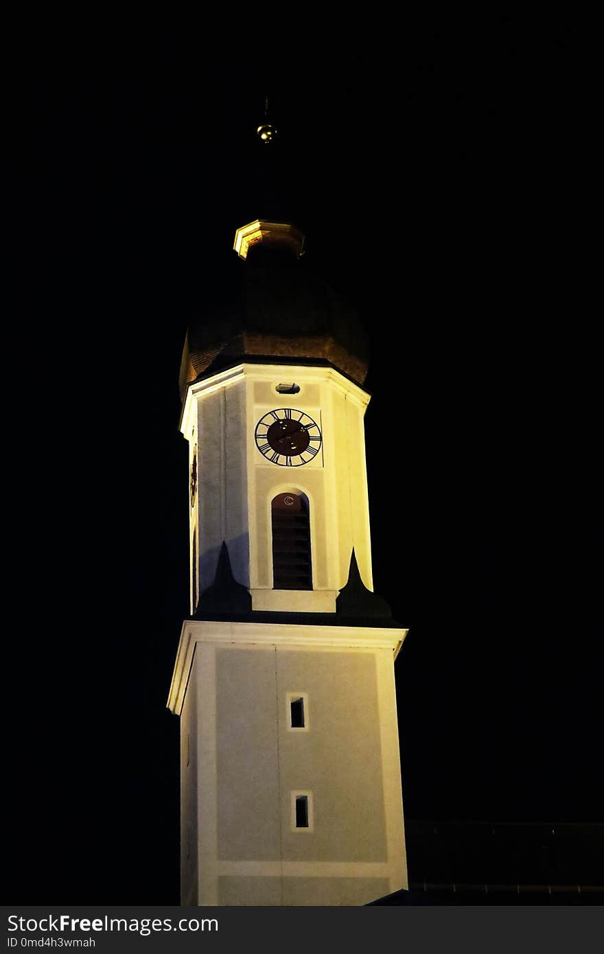 Lighting, Night, Clock Tower, Light Fixture