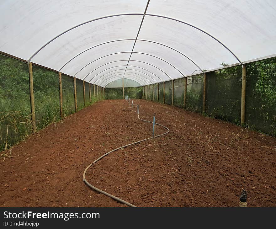 Infrastructure, Greenhouse, Field, Soil