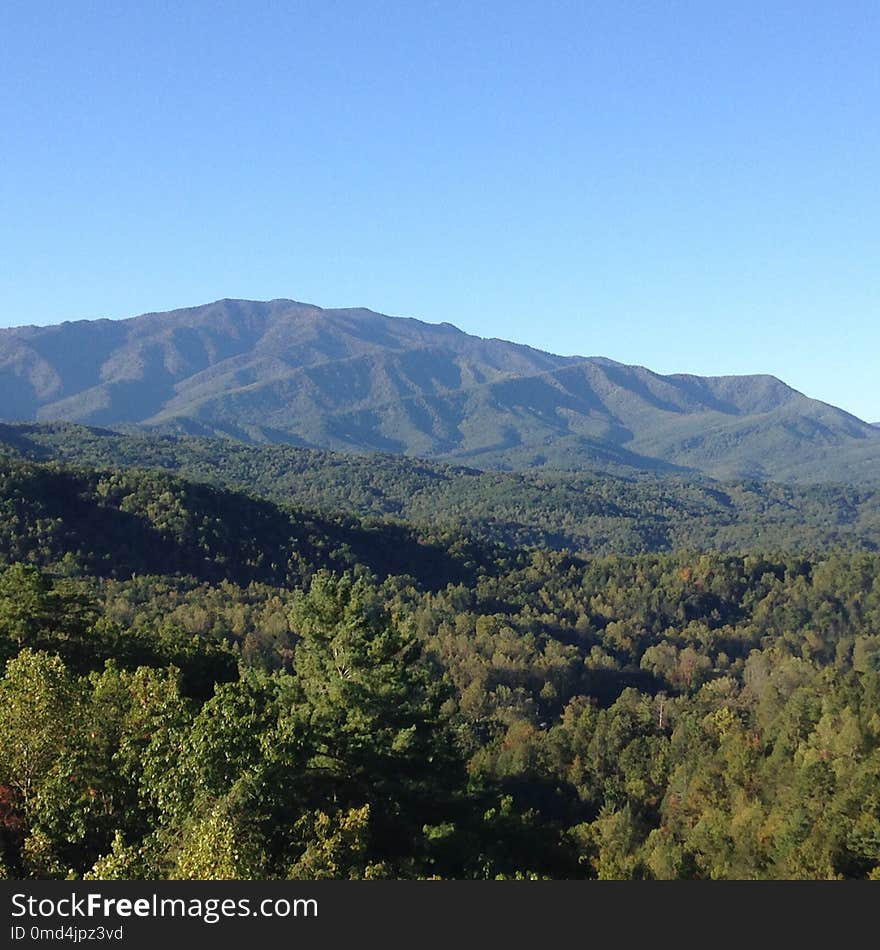 Chaparral, Mountainous Landforms, Ridge, Sky