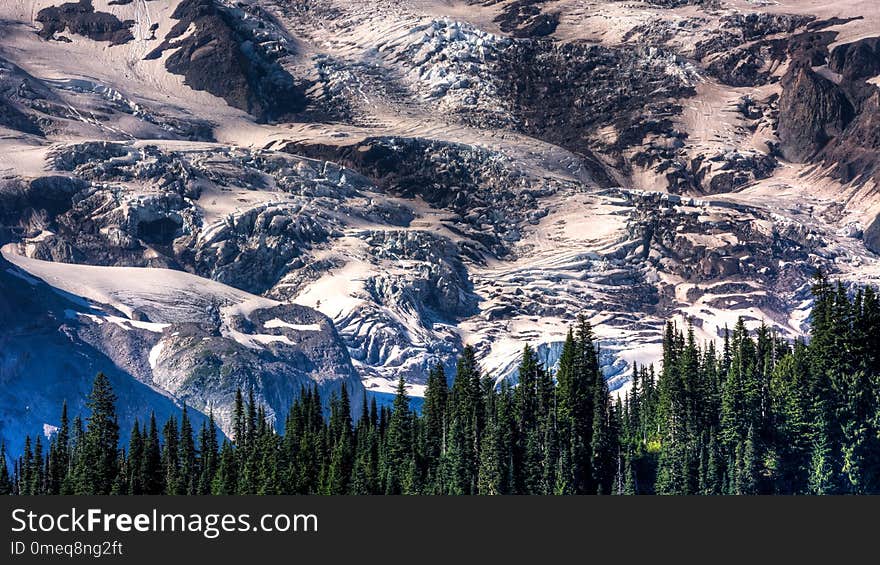 View of Mount Rainier in the State of Washington.