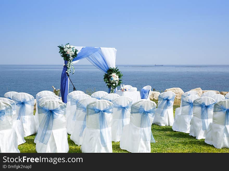 Wedding place on the beach