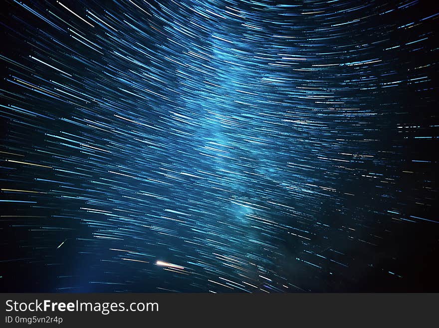 Night sky with lot of shiny star trails. Abstract natural astro background. Night sky with lot of shiny star trails. Abstract natural astro background.