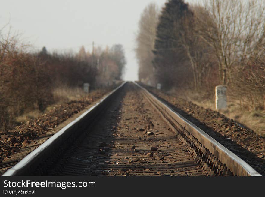 Railway in beautiful Czech countryside. Railway in beautiful Czech countryside