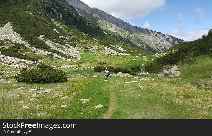 Spring walk through the mountain