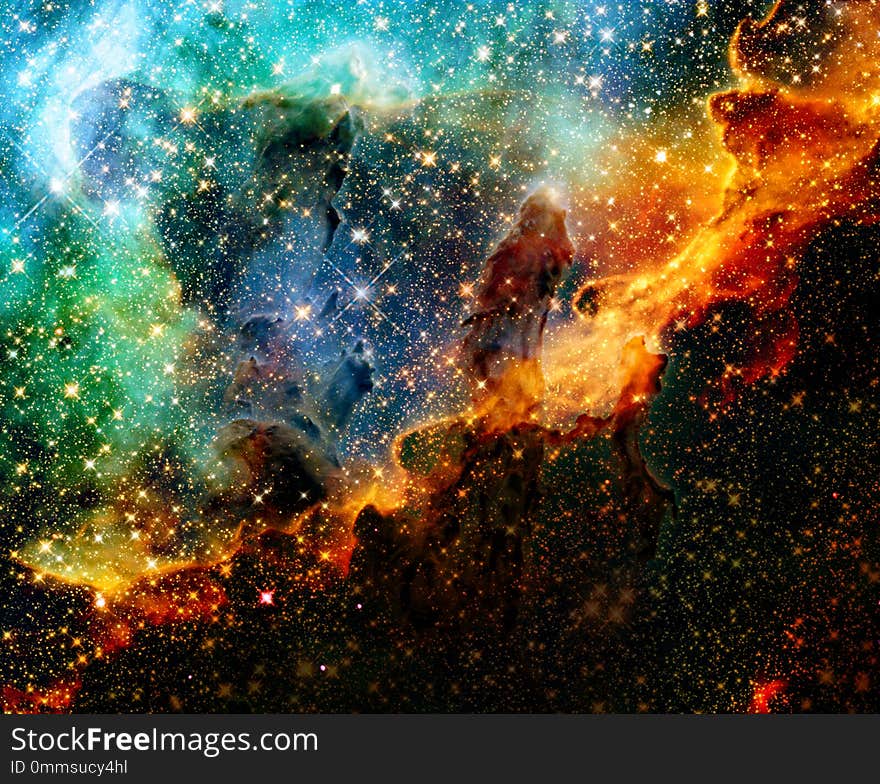 Nebula in deep space. Elements of this image furnished by NASA.