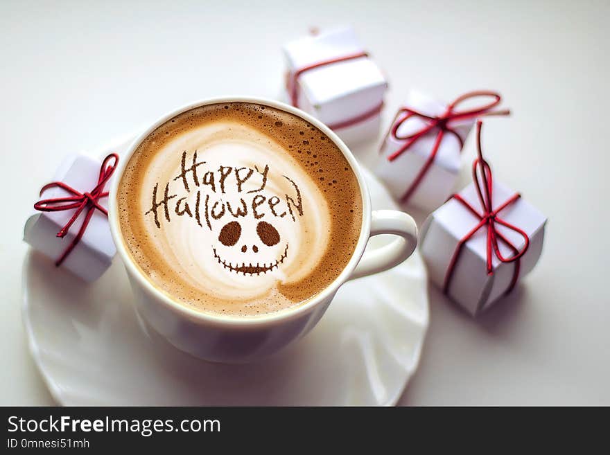 Happy halloween coffee