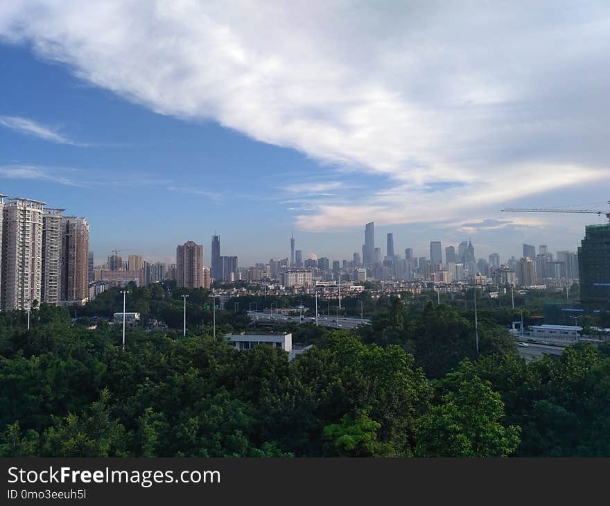 Metropolitan Area, Skyline, City, Sky