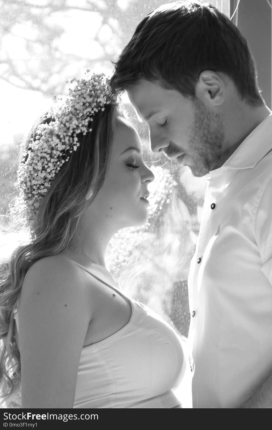 Bride, Photograph, Wedding Dress, Black And White