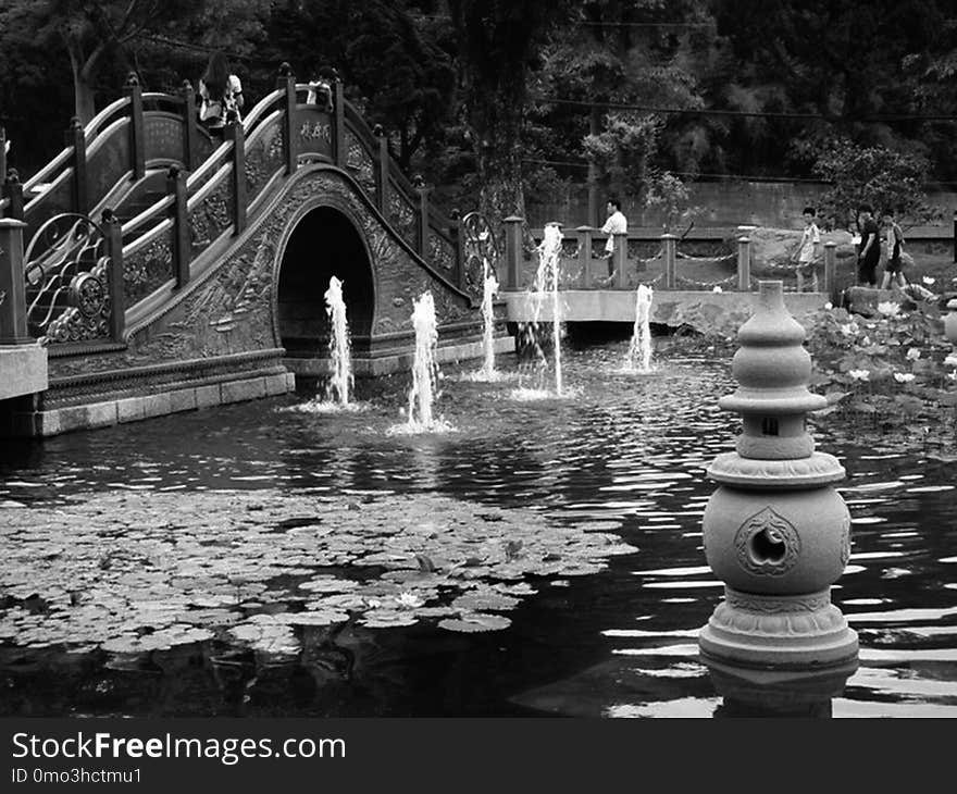 Water, Reflection, Black And White, Monochrome Photography