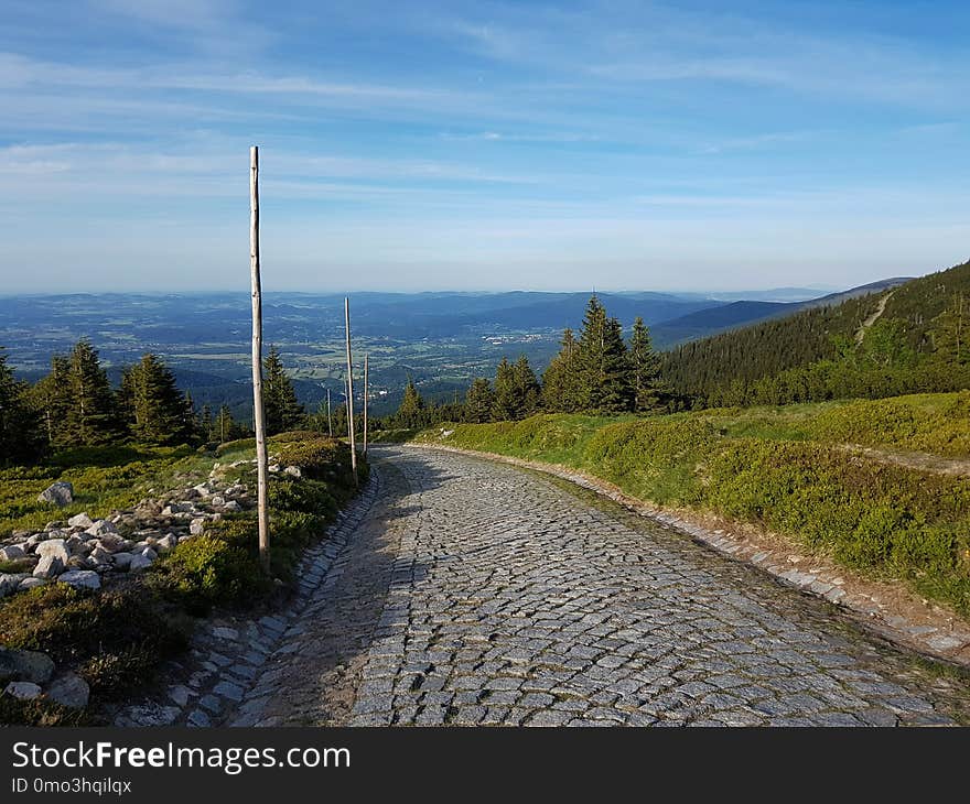 Sky, Wilderness, Road, Mountain