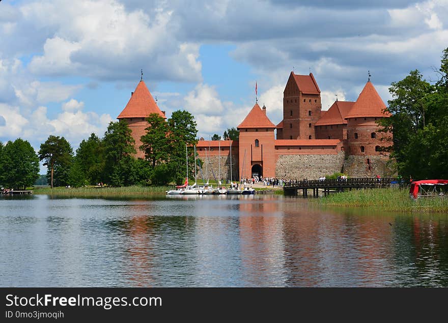 Reflection, Nature, Waterway, Water Castle