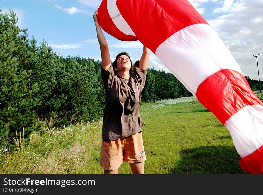 Red, Grass, Fun, Summer