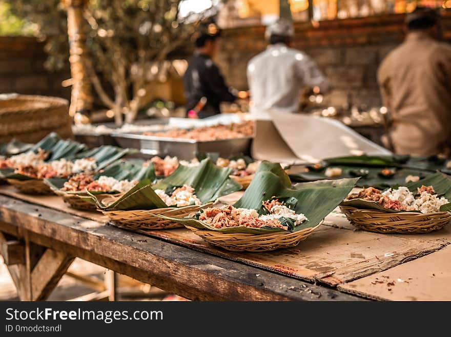 Balinese traditional food ready for cooking.