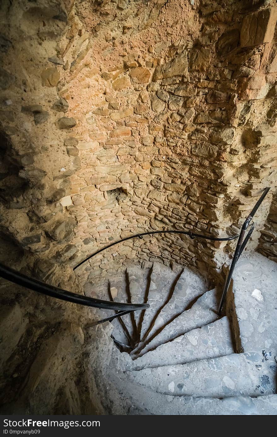 Stairwell inside Rochester castle