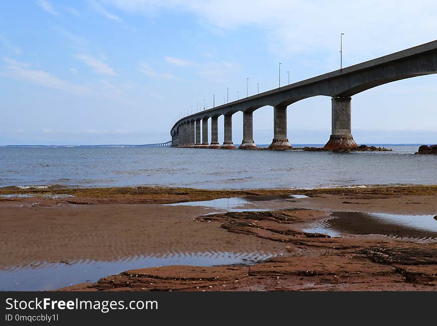 Sea, Bridge, Sky, Fixed Link