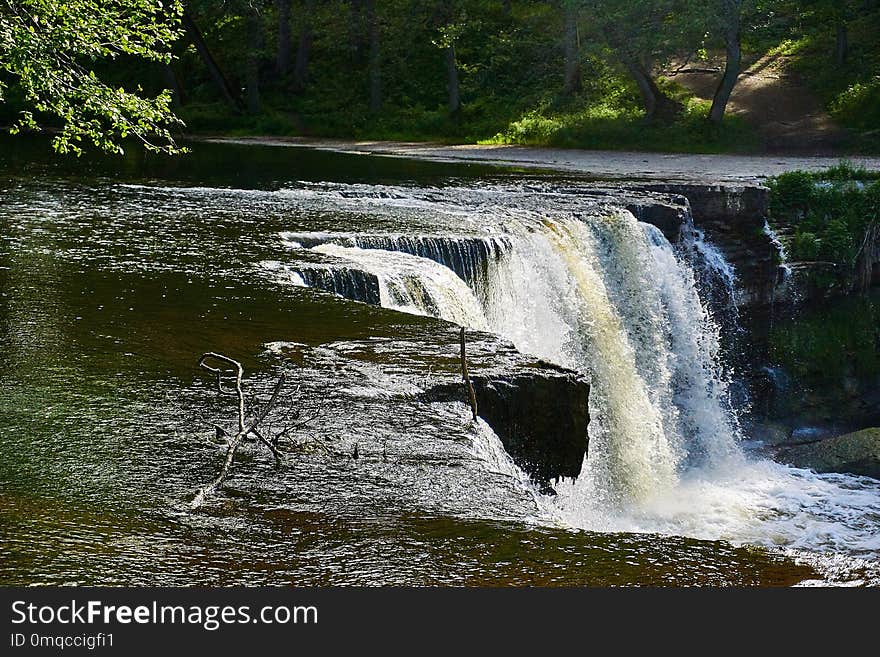 Waterfall, Water, Nature, River