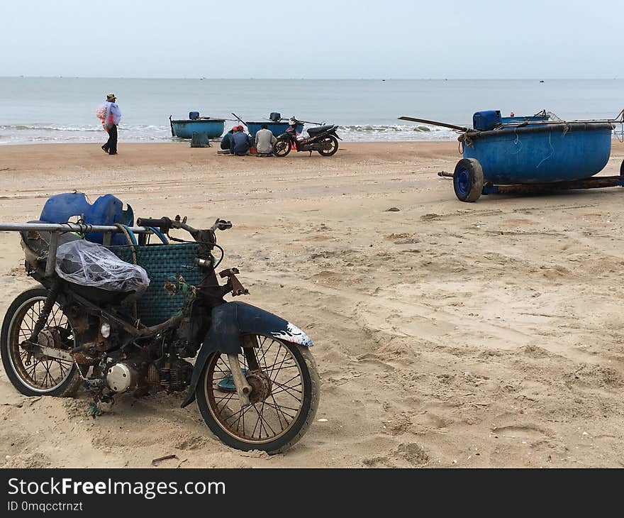 Motorcycle, Vehicle, Mode Of Transport, Sand