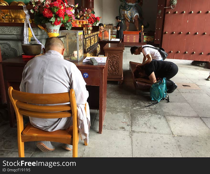 Sitting, Temple, Furniture, Chair