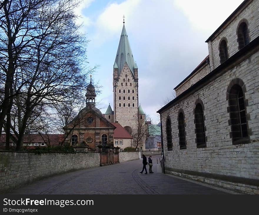 Town, Medieval Architecture, Building, Sky