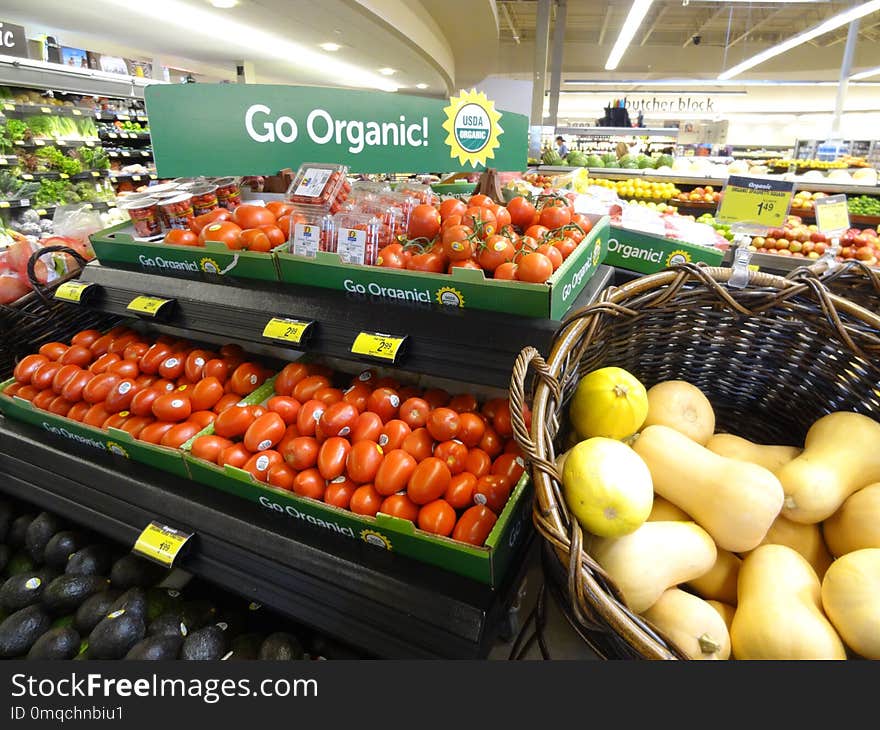 Natural Foods, Produce, Vegetable, Supermarket