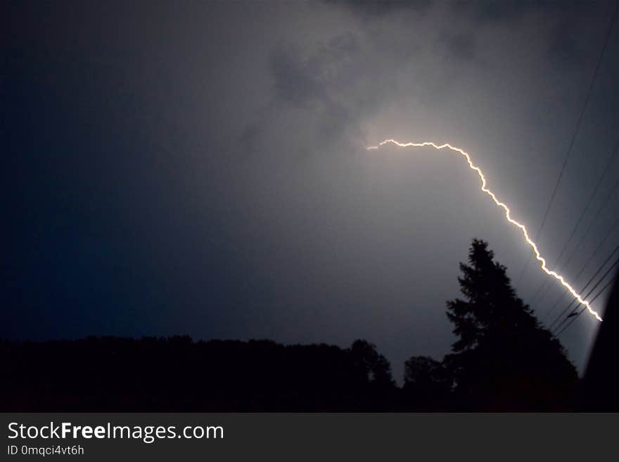 Sky, Thunder, Lightning, Atmosphere