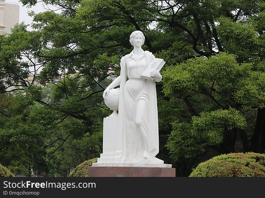 Statue, Sculpture, Monument, Tree