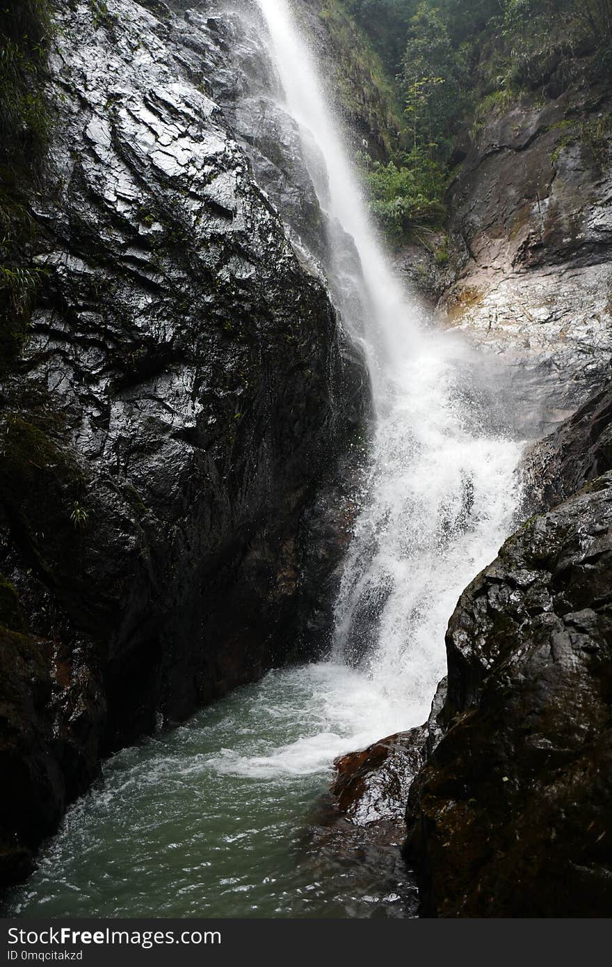 Waterfall, Nature, Water, Body Of Water