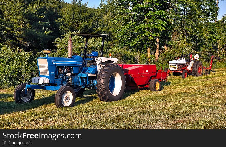 Agricultural Machinery, Tractor, Vehicle, Field