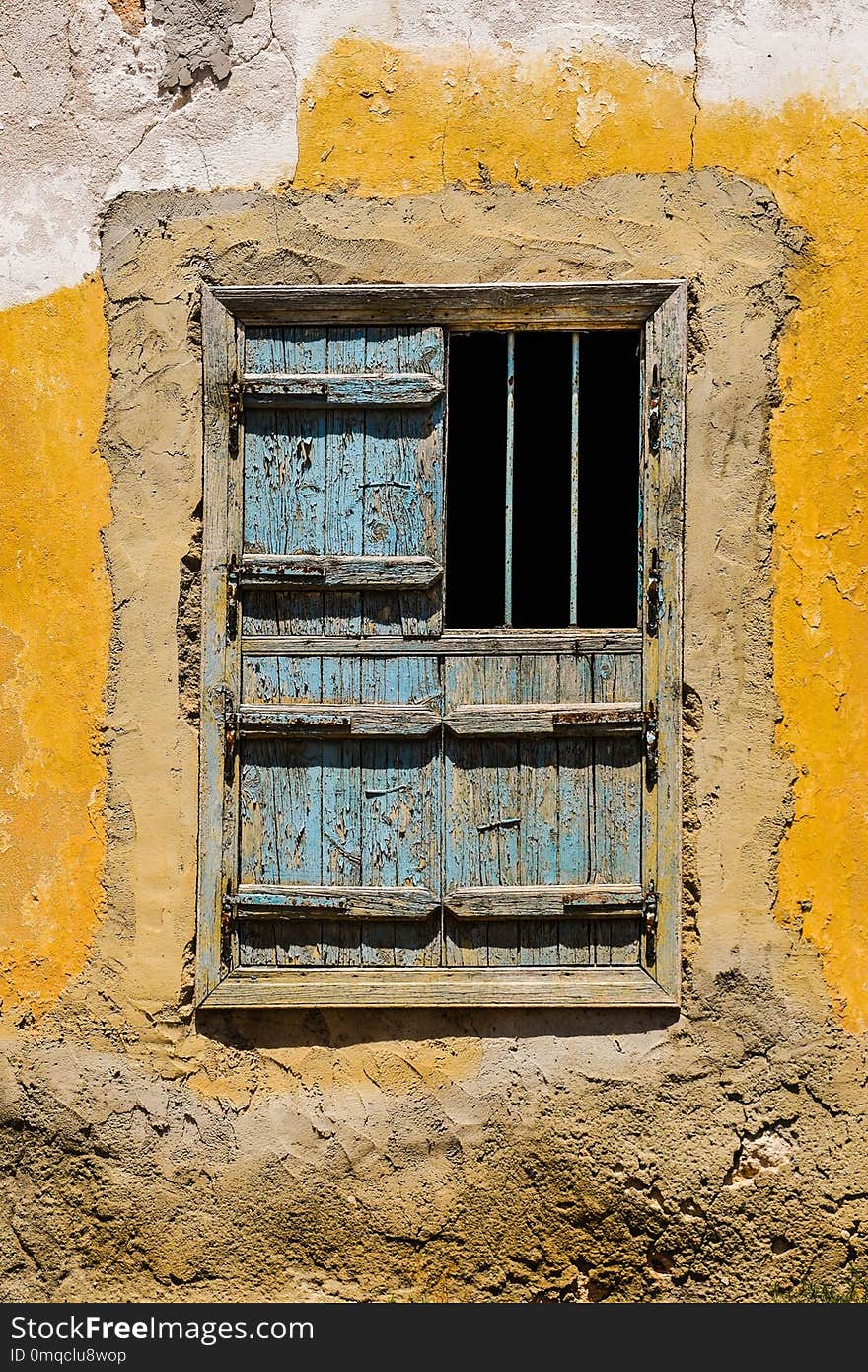 Yellow, Wall, Window, Facade