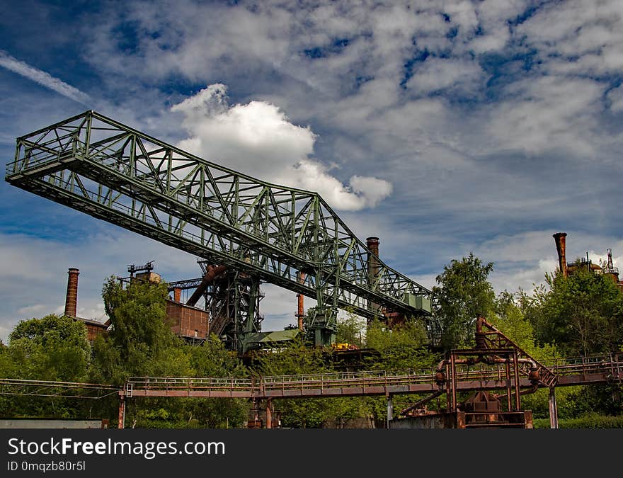 Bridge, Sky, Cloud, Truss Bridge