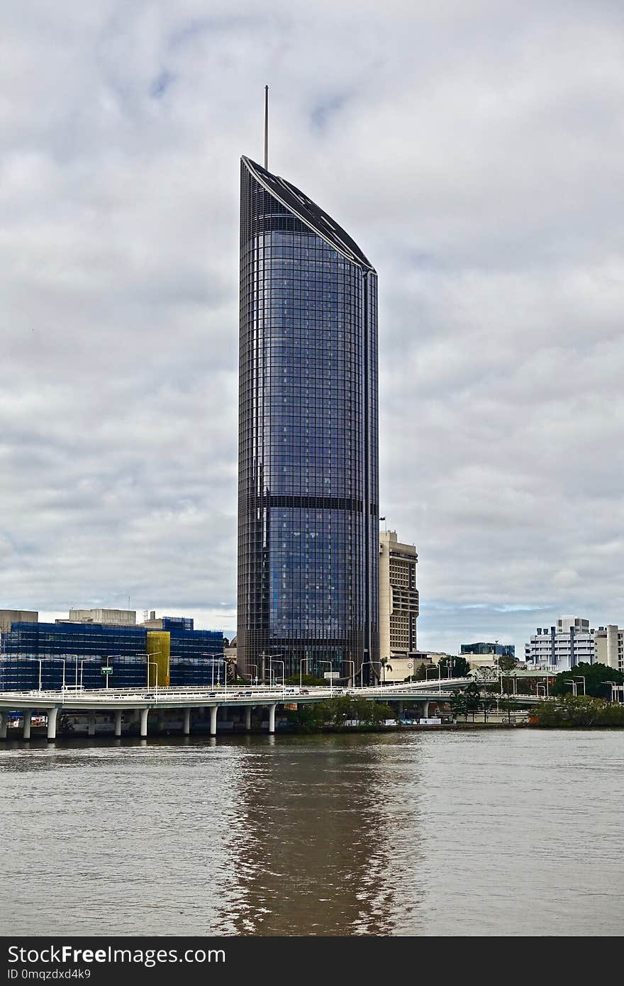 Skyscraper, Tower Block, Building, Water