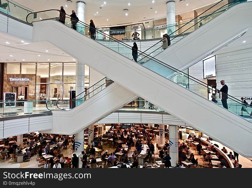 Shopping Mall, Building, Retail, Interior Design