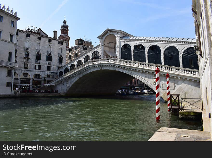 Waterway, Arch Bridge, Bridge, River