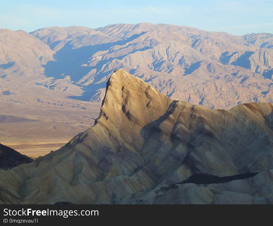 Badlands, Ridge, Wilderness, Mountainous Landforms