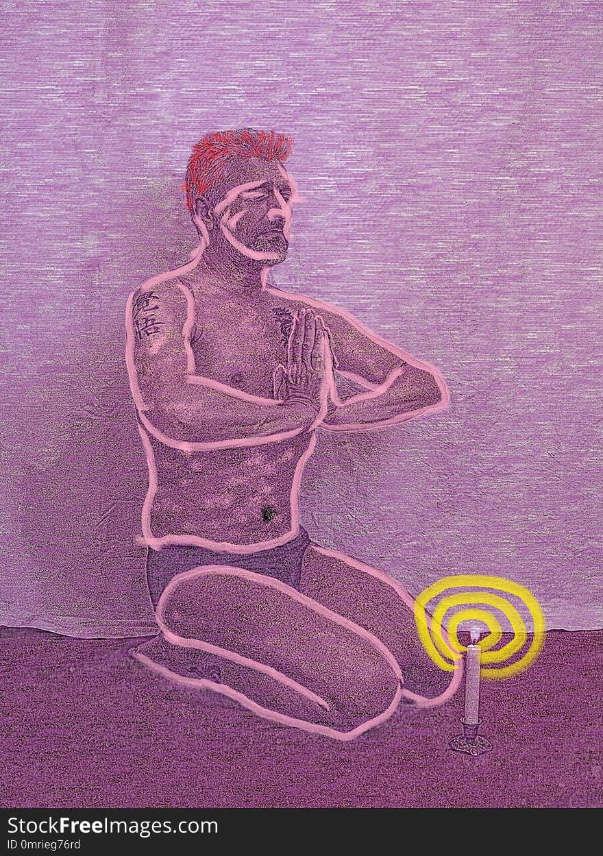 Art, Purple, Figure Drawing, Standing