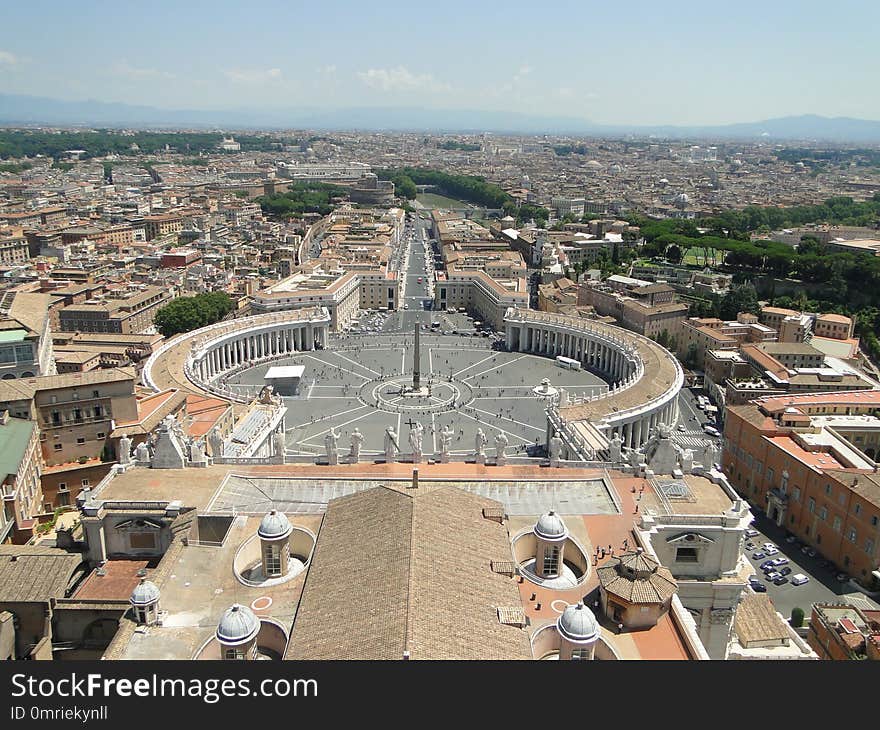 Historic Site, City, Urban Area, Bird's Eye View